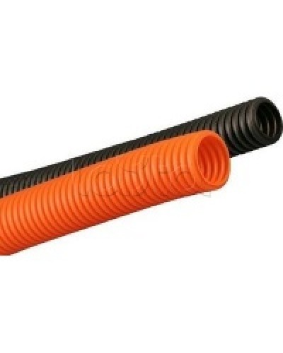 Труба гофрированная ПНД 25 мм лёгкая без протяжки цвет оранжевый DKC 70925 в Калининграде Труба гофрированная Pintop.ru
