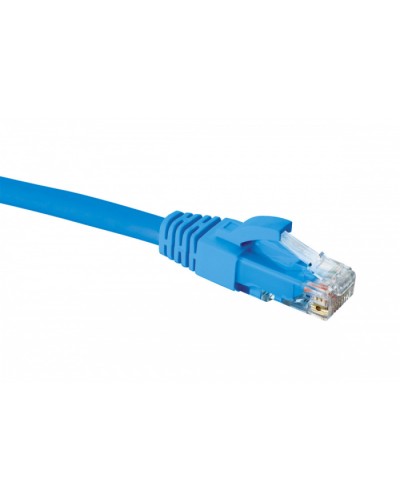 Шнур коммутационный 2хRJ45 U/UTP кат.5e (1 м) Eurolan (21D-U5-01BU) в Калининграде Патчкорды (медные) Pintop.ru