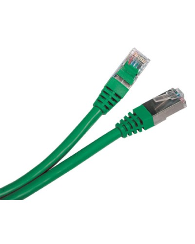 Патч-корд RJ45-RJ45, 4 пары, STP, кат.5е, LSZH (1м) Hyperline PC-LPM-STP-RJ45-RJ45-C5e-1M-LSZH-GN в Калининграде Патчкорды (медные) Pintop.ru