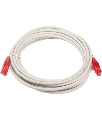 Патч-корд RJ45-RJ45, 4 пары, UTP, кат.5е, LSZH (5м) Hyperline PC-LPM-UTP-RJ45-RJ45-C5e-5M-LSZH-GY в Калининграде Патчкорды (медные) Pintop.ru