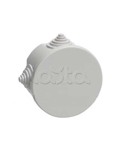 Коробка распаячная для открытой проводки (4 ввода) с повышенной степенью защиты d75x40 IEK КМ41237 (UKO11-075-040-000-K41-44) в Калининграде Распределительные коробки Pintop.ru