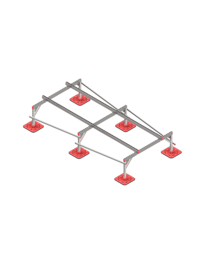 Опорная конструкция для установки оборудования TECHNORAPTOR FOOT 1500х3000 тип 1 КМ-профиль (KM-TR-F-SSEI-1500-3000-1) в Калининграде Системы видеонаблюдения Pintop.ru
