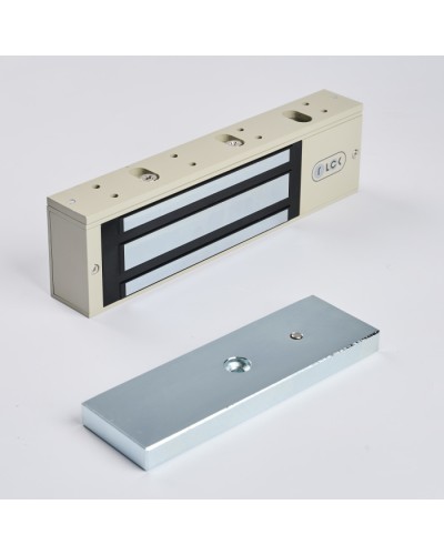 R-Lock RL-EM500-L0G - Электромагнитный замкок, 500кг, DC12/24B, цвет серый, RAL7032 (галечный серый) в Калининграде Электромагнитные замки Pintop.ru