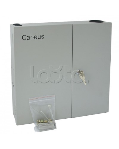 Бокс оптический настенный 19 на 8 SC/2xLC порта Cabeus FO-WL-8SC-K в Калининграде Кросс оптический Pintop.ru