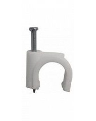 Скоба пластиковая с гвоздем (клипса), макс. Диаметр Hyperline (GC-1C) в Калининграде Держатели, клипсы, скобы Pintop.ru