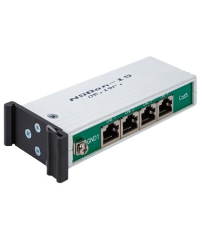 Устройство защиты линий Ethernet 10/100/1000M + PoE, 4 порта. EveryPro 4-Cat5P, патч-корд 4 шт. NSGate NSBon-15 в Калининграде Устройства защиты от перенапряжений Pintop.ru