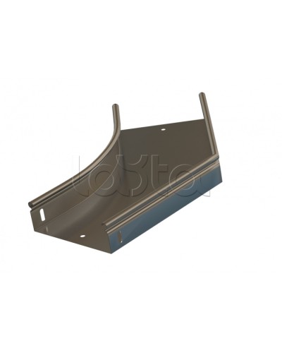 Угол 45° горизонтальный плавный Hyperline RST-AHS45-600-100-0,8-R100-SZ в Калининграде Аксессуары для лотков Pintop.ru