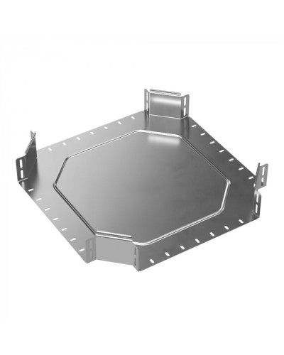 Ответвитель Х-образный Стандарт INOX (AISI 304) 400х100 Промрукав (PR16.3186) в Калининграде Аксессуары для лотков Pintop.ru