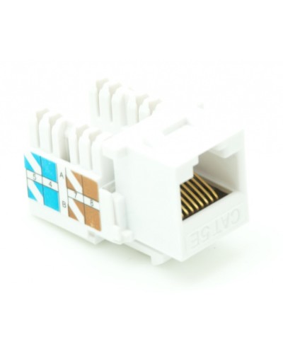 Модуль-вставка типа Keystone, Кат.5e (Класс D), 100МГц, RJ45/8P8C, 110/KRONE, T568A/B, неэкранированный, белый, уп-ка 10шт. NETLAN EC-UKJ-UD2-WT-10 в Калининграде Коннекторы Pintop.ru