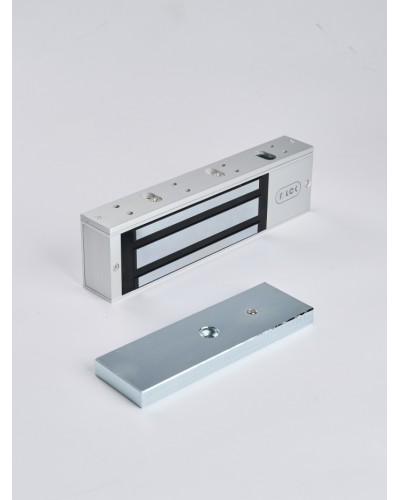 R-Lock RL-EM500-L0S - Электромагнитный замкок, 500кг, DC12/24B, цвет серебристый сатинированный алюминий RAL 7047 в Калининграде Электромагнитные замки Pintop.ru