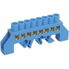 Шина нулевая в комбинированном DIN-изоляторе типа «Стойка» ШНИ-8x12-8-КС-С IEK YNN10-812-8DP-K07