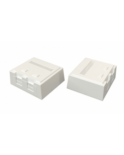 Корпус настенной розетки Hyperline (SBB4-2-WH) в Калининграде Аксессуары для кабель-канала Pintop.ru