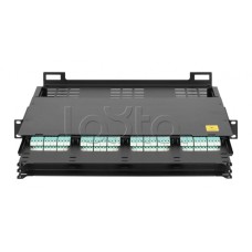 Оптический кросс 19" MTP/MPO NIKOMAX (NMF-RP12-BLANK-CT-MTP-1U-BK)