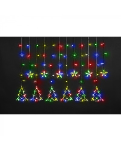 Гирлянда Navigator 95 126 NGF-D033-04 (бахрома звезды и елочки RGBY 2.5*1м IP20) в Калининграде Источники света(Лампы) Pintop.ru