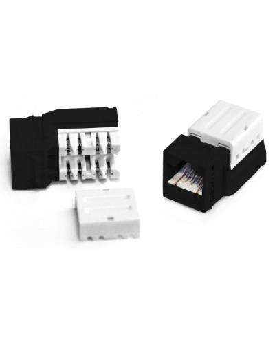 Вставка Keystone Jack RJ-45(8P8C) Hyperline KJNE-8P8C-C6-90-BK в Калининграде Модули Keystone Pintop.ru