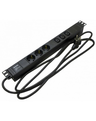 Блок розеток Hyperline SHE19-3SH-3IEC-2.5EU в Калининграде Блоки розеток Pintop.ru