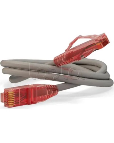 Патч-корд RJ45-RJ45, 4 пары, UTP, кат.5е, LSZH (0,3м) Hyperline PC-LPM-UTP-RJ45-RJ45-C5e-0,3M-LSZH-GY в Калининграде Патчкорды (медные) Pintop.ru