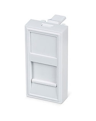 Вставка 45x22,5 (Mosaic) для 1 модуля формата Keystone Jack (FP-22,5-1M) Пожтехкабель СКС (202-030) в Калининграде Модули Keystone Pintop.ru