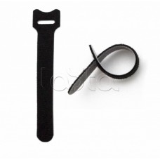 Хомут для кабеля, липучка с мягкой застежкой Hyperline WASN-125-BK-10