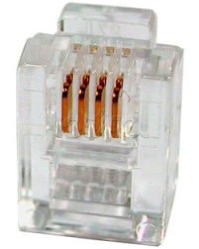 Разъем телефонный RJ11 (6P4C) Cabeus в Калининграде Коннекторы и разъемы Pintop.ru