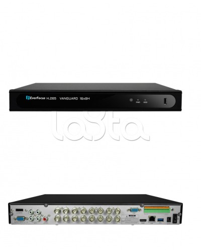 Видеорегистратор 16-канальный EverFocus VANGUARD II 16x8H в Калининграде Видеорегистраторы гибридные Pintop.ru