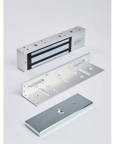 R-Lock RL-EML350-L0S - Электромагнитный замкок, 350кг, DC12/24B, цвет серебристый сатинированный алюминий RAL 7047 в Калининграде Электромагнитные замки Pintop.ru