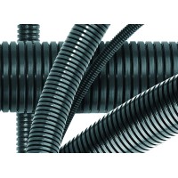 Труба гофрированная DN36мм, ПВ-0, D вн 36,3 мм, D нар 42,5 мм, полиамид 6, без протяжки DKC PA603643F0