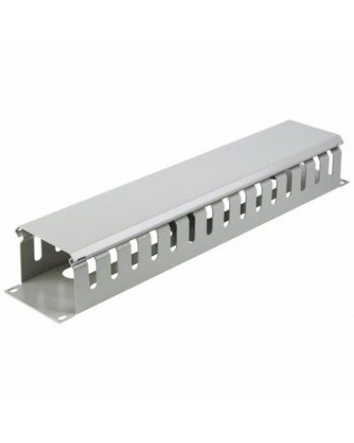 Органайзер кабельный горизонтальный с крышкой, 19, 2U, глубиной 72 мм, металл, RAL 7035 REXANT 04-2645 в Калининграде Кабельные органайзеры Pintop.ru