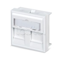 Вставка 45x45 (аналог Mosaic) для 2 модулей формата Keystone Jack Cabeus FP-45-2M