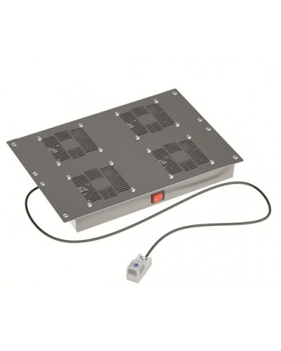 19 Вентиляторный модуль 4 вентилятора с термостатом для 19 IT-корпусов STI/CQE, RAL9005 DKC (R519VSIT4FTB) в Калининграде Вентиляторные модули Pintop.ru