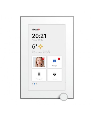 IP-видеодомофон BAS-IP AZ-07L WHITE в Калининграде Абонентские IP устройства Pintop.ru