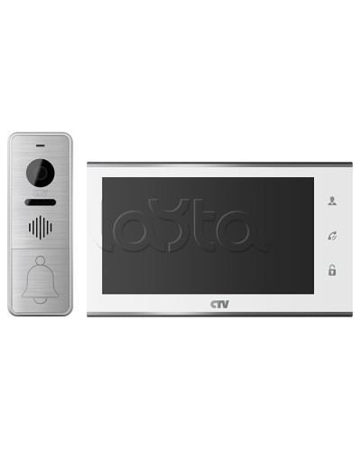 Комплект видеодомофона CTV-DP4705AHD (белый) в Калининграде Комплекты домофонов Pintop.ru
