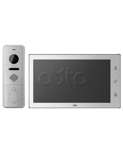 Комплектвидеодомофона CTV-DP4706AHD (белый) в Калининграде Комплекты домофонов Pintop.ru
