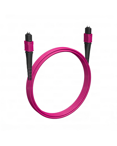 Кабельная сборка MPO(M) -MPO(M)-12 волокон 50/125 OM4, 5 m Cabeus (FOP-50-OM4-12-MPO(M)-12-MPO(M)-B-5m) в Калининграде Кабельные сборки (оптические) Pintop.ru