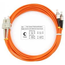 Шнур оптический duplex SC-FC 62,5/125 mm 5м LSZH Cabeus FOP-62-SC-FC-5m