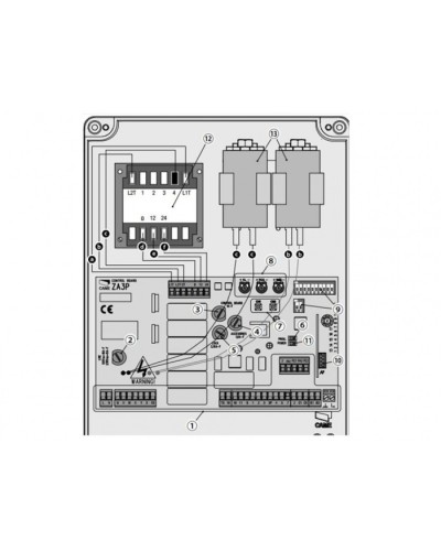 Блок управления для приводов распашных ворот Came 002ZA3P в Калининграде Автоматизация ворот Pintop.ru