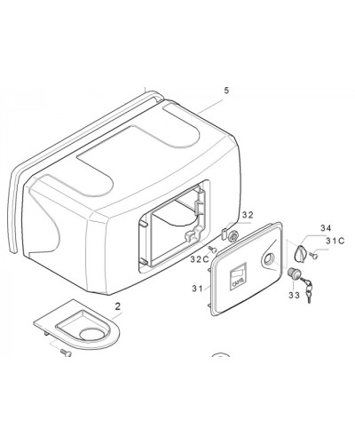 Корпус FERNI пластиковый Came 119RID122 в Калининграде Запчасти для шлагбаумов и автоматики Pintop.ru