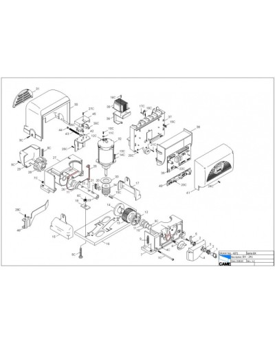 Улавливатель для опоры G0462 без стойки Came 119RIR097 в Калининграде Запчасти для шлагбаумов и автоматики Pintop.ru
