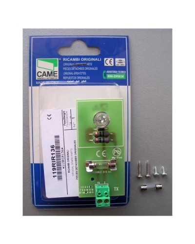 Плата TX DIR Came 119RIR136 в Калининграде Запчасти для шлагбаумов и автоматики Pintop.ru