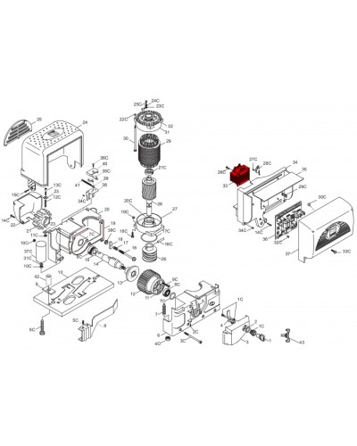Конденсатор 20 мкФ Came 119RIR277 в Калининграде Запчасти для шлагбаумов и автоматики Pintop.ru