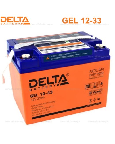Аккумулятор свинцово-кислотный Delta GEL 12-33 в Калининграде Электротехническое оборудование Pintop.ru
