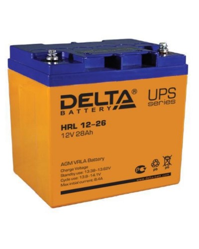Аккумулятор свинцово-кислотный Delta HRL АКБ 12 - 26 в Калининграде Электротехническое оборудование Pintop.ru