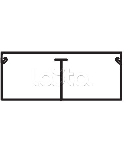 Миниканал TMC 40/2x17 с перегородкой DKC 00305 в Калининграде Кабель-канал Pintop.ru