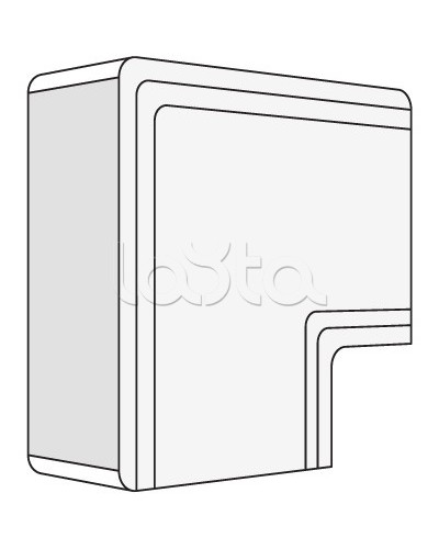 Угол плоский NPAN 120x60 мм DKC 01746 в Калининграде Аксессуары для кабель-канала Pintop.ru