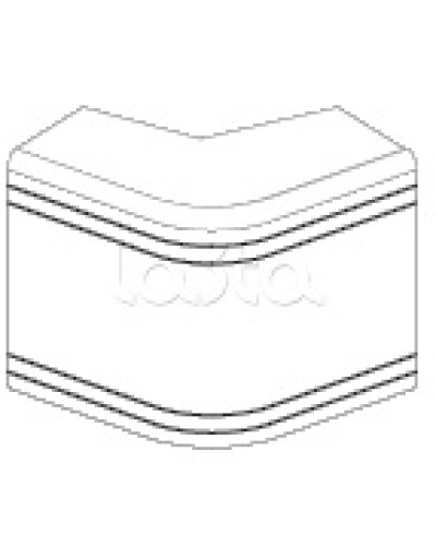 Угол внешний неизменяемый (90°) NEA 80х40 мм DKC 01808 в Калининграде Аксессуары для кабель-канала Pintop.ru