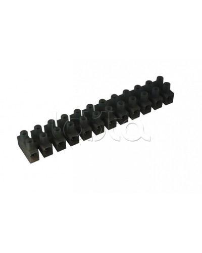 Клеммник полипропиленовый черный 12р 6 кв.мм DKC 43312PL/R в Калининграде Клеммные колодки Pintop.ru