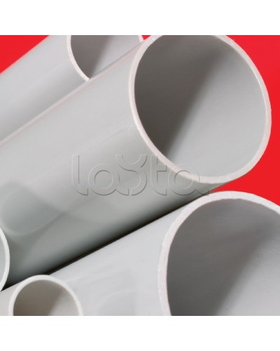 Труба ПВХ жёсткая атмосферостойкая д.40мм, тяжёлая, 3м, цвет серый DKC 63540UF в Калининграде Гладкая труба Pintop.ru