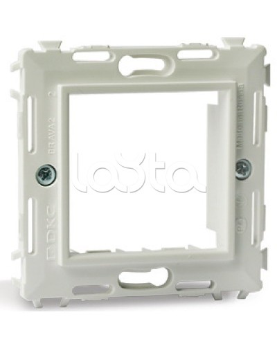 Каркас на 2 модуля (одноместный), слоновая кость DKC 75020SL в Калининграде Аксессуары для кабель-канала Pintop.ru