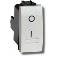 Выключатель двухполюсный белый 1 мод