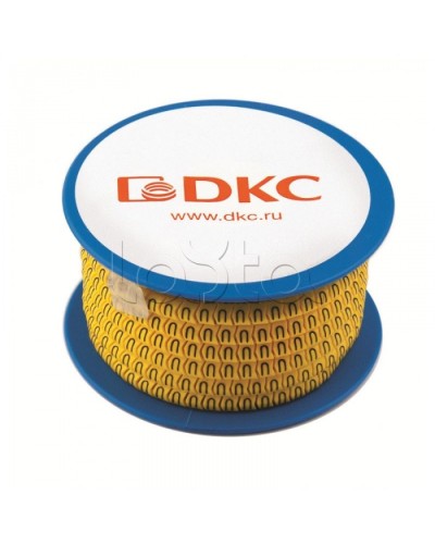 Колечко маркировочное 0, 2.5-4мм. черное на желтом DKC AZO300BY в Калининграде Крепежные изделия Pintop.ru